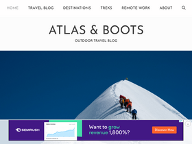 'atlasandboots.com' screenshot