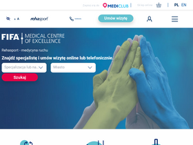 'rehasport.pl' screenshot