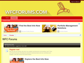 'wfcforums.com' screenshot