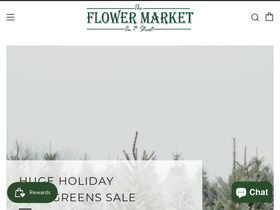 The Flower Market on 7th website screenshot