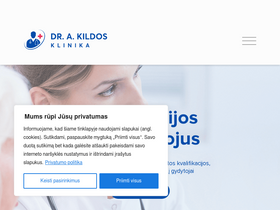 'kildosklinika.lt' screenshot
