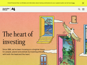 'australianethical.com.au' screenshot