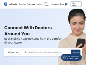 'healthwire.pk' screenshot