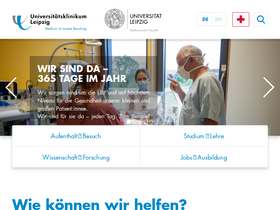 'uniklinikum-leipzig.de' screenshot