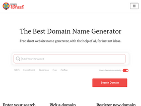 'domainwheel.com' screenshot