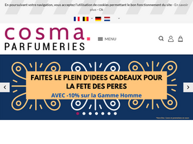 'cosma-parfumeries.com' screenshot