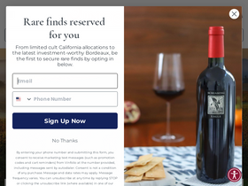 'vinfolio.com' screenshot