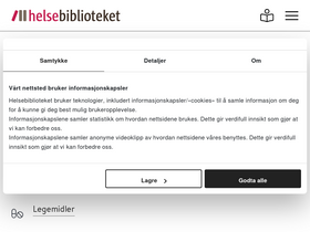 'helsebiblioteket.no' screenshot