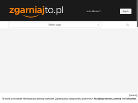 'zgarniajto.pl' screenshot