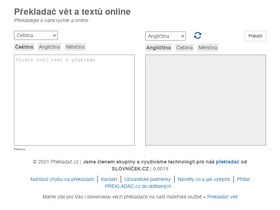 'prekladac.cz' screenshot