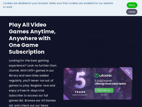 'utomik.com' screenshot