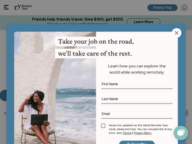 'remoteyear.com' screenshot
