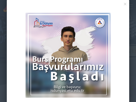 'uymk.etu.edu.tr' screenshot