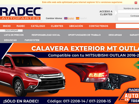 'radec.com.mx' screenshot