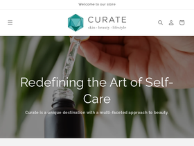 shopatcurate.com homepage screenshot