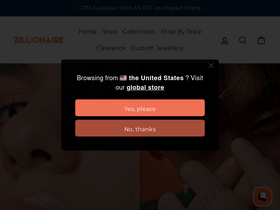 Zillionaireindia website screenshot