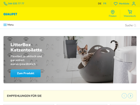'qualipet.ch' screenshot