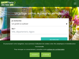 'plantezcheznous.com' screenshot