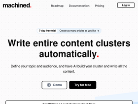 Machined - Create researched, cited and interlinked content on any topic.