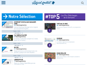 'lelogicielgratuit.com' screenshot