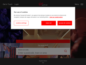 'virginactive.co.uk' screenshot