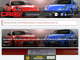 'gr86.org' screenshot