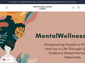 mentalwellnesslibrary.com homepage screenshot