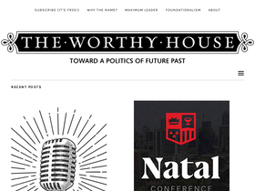 'theworthyhouse.com' screenshot