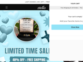 Ziella website screenshot