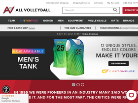 'allvolleyball.com' screenshot