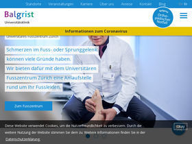 'balgrist.ch' screenshot