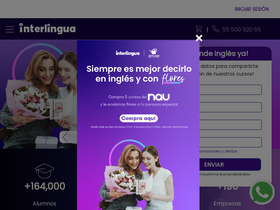 'interlingua.com.mx' screenshot