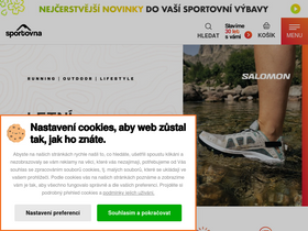 'sportovna.cz' screenshot