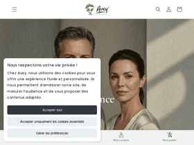 Avey homepage screenshot