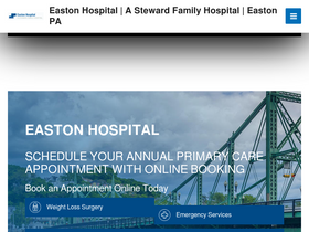 'easton-hospital.com' screenshot