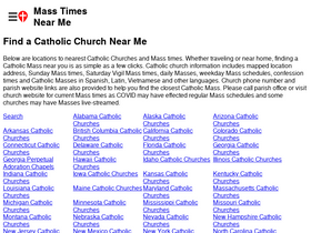 'masstime.us' screenshot