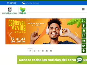 'antioquia.gov.co' screenshot