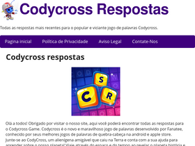 'codycrossrespostas.com.br' screenshot