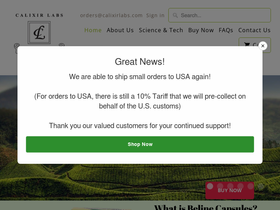 belinecapsules.com homepage screenshot