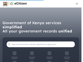 'ecitizen.go.ke' screenshot