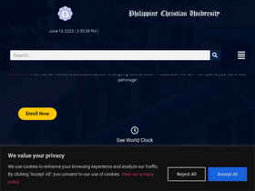'pcu.edu.ph' screenshot