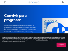 'fundacionendesa.org' screenshot