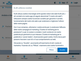 'klm.it' screenshot