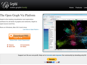 'gephi.org' screenshot