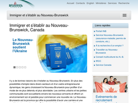 'bienvenuenb.ca' screenshot