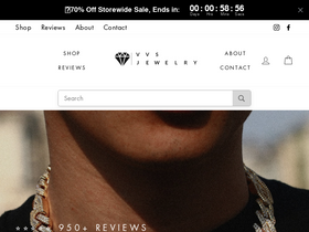 'vvsjewelry.com' screenshot