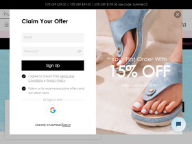 'dreampairshoes.com' screenshot