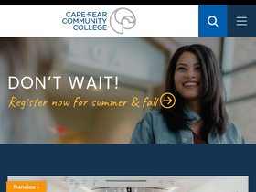 'cfcc.edu' screenshot