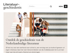 'literatuurgeschiedenis.org' screenshot