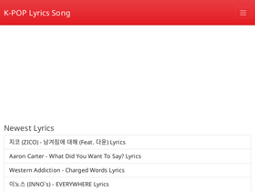 'allklyrics.com' screenshot